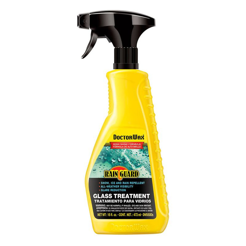 DW 5680S Очиститель стекол "Антидождь" DoctorWax RAINGUARD GLASS TREATMENT 473ml