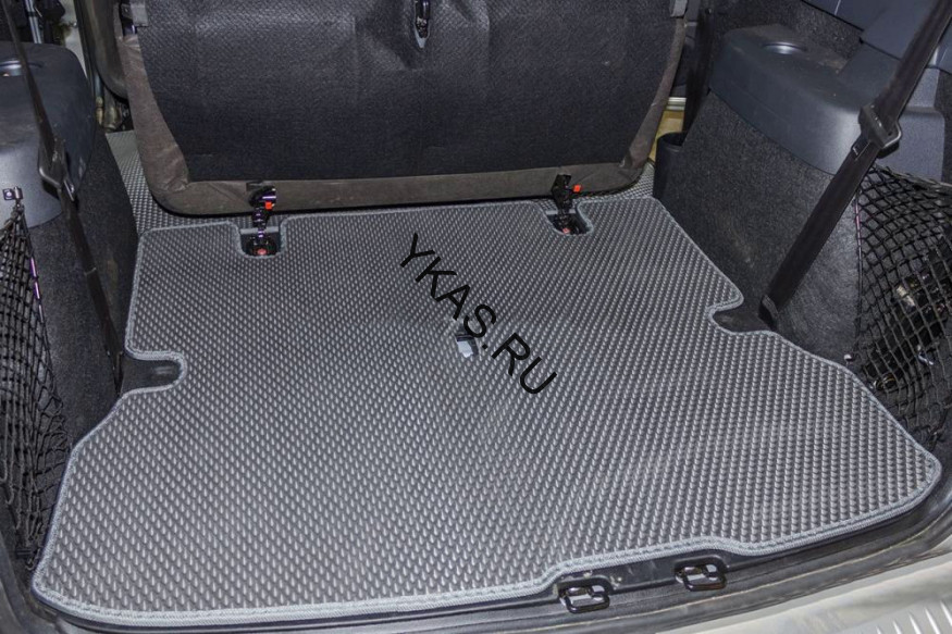 Коврик багажник LADA Largus 5 мест основа серый, кант серый  EVA