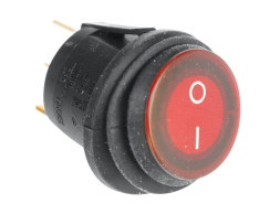 ЭТ Кнопка FOTEK 23мм водонепроницаемая , красный 10A