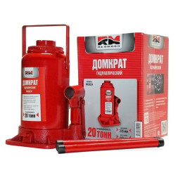 Домкрат гидравл. телескоп 20т. в КАРТОН.уп.  макс. под. 440мм  9.8кг  "RedMark"