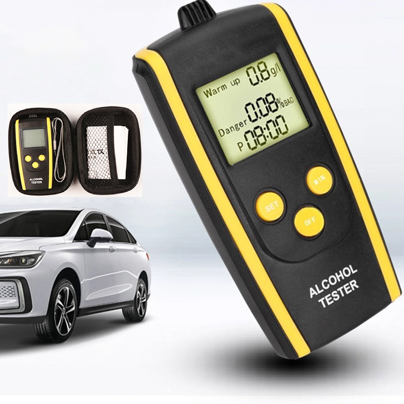 Алкотестер Carlife, с кейсом (0,00-0,45 промилле) повышенная точность