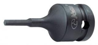 Инструмент HANS. Бита 80мм.Шестигранная ударная 6-гран.  7мм на 1/2"