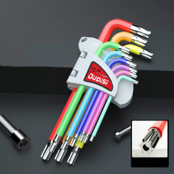 Набор ключей шестигранных TORX 9 шт. длинные (1.5, 2, 2.5, 3, 4, 5, 6, 8, 10 мм) (кт.)