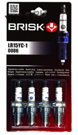 BRISK  Свечи Super LR15YC ВАЗ-2101-09 карбюратор (комп. 4шт)