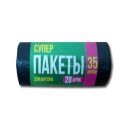 GRASS Мешки для мусора  35л.  20шт. 60х50см  черный