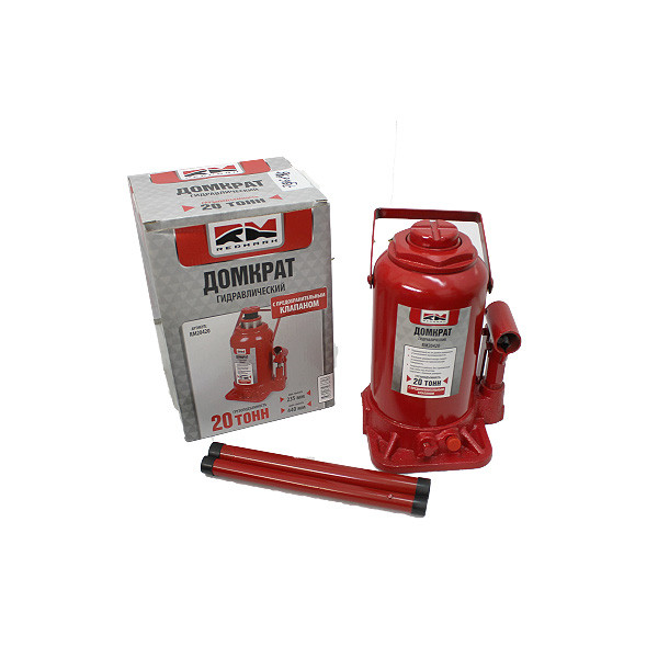 Домкрат гидравл. телескоп 20т. с перепускным клапаном подъем 235-440мм  "RedMark"
