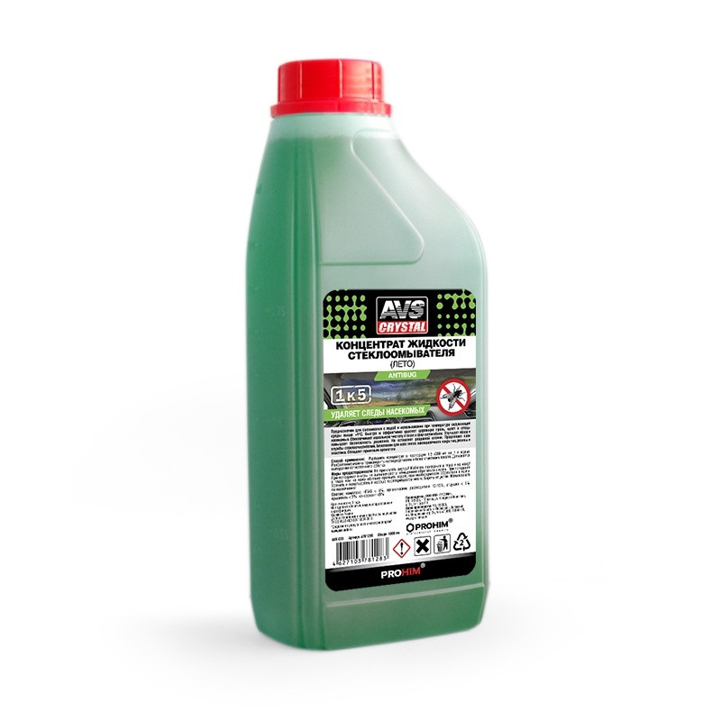 AVS  Омыватель стекла летний  AVS 1л. концентрат  "мухомой" ЛЕТО