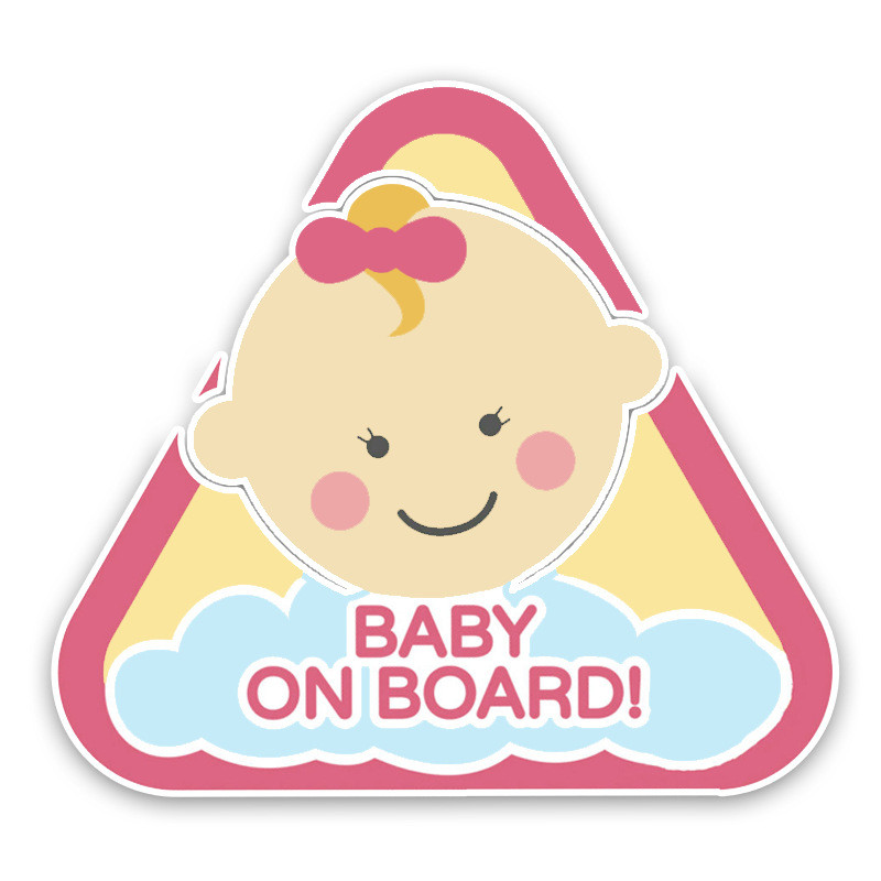 Наклейка  "BABY ON BOARD" 13х12см