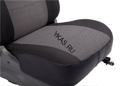 Авточехлы Renault Logan/Sandero (Цельная) с 2014г- (жаккард+экокожа)