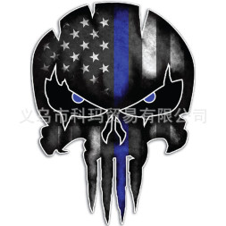 Наклейка  Череп  11x15см  №10