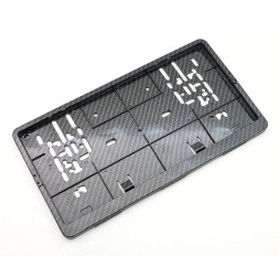 Рамка номера пластик  карбон, формат квадрат (книжка)