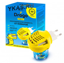 DRAGO Комплект: электрофумигатор + жидкость от комаров Drago 30мл.