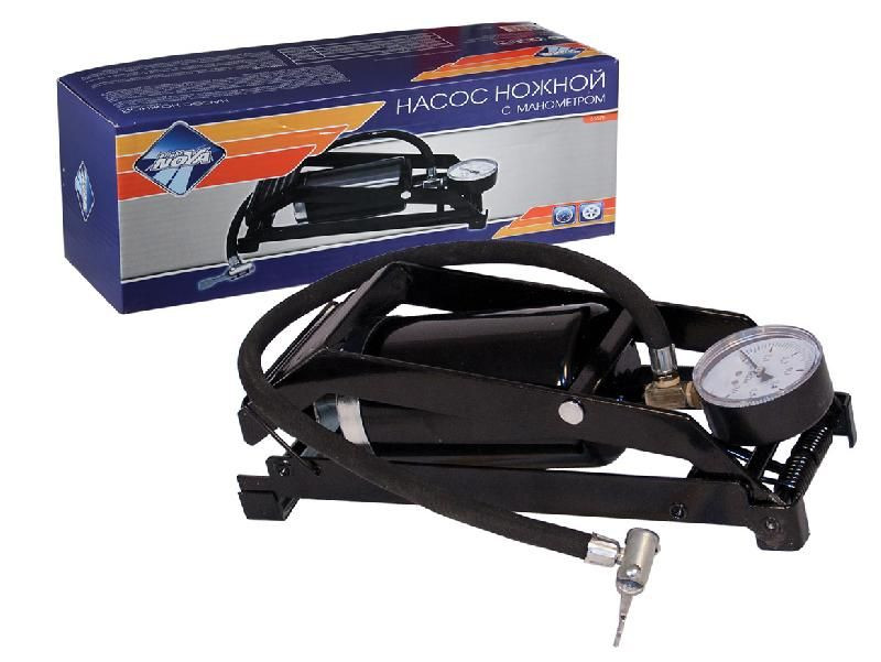 Насос ножной "Nova Bright" с манометром 500сm