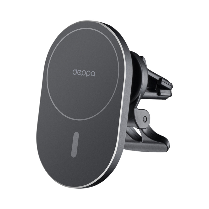 Держатель телефона Deppa с MagSafe, зарядка 15w  Черный