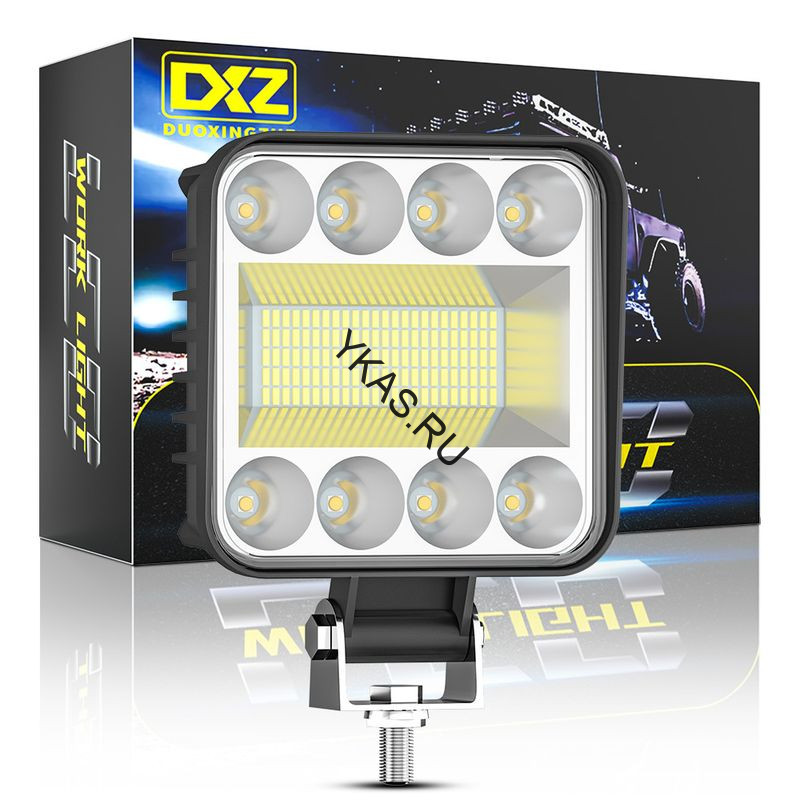 Фара Off Road   SOLAR  ближний свет   128 LED, 128W, 12V  (130х130х65мм)  1шт.