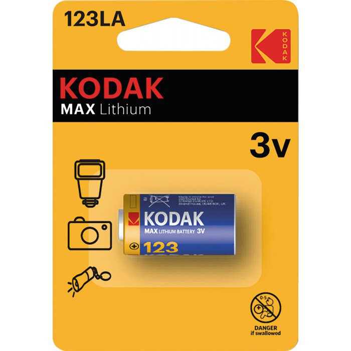 Батарейки Kodak   круглые CR 123A цена за 1шт.