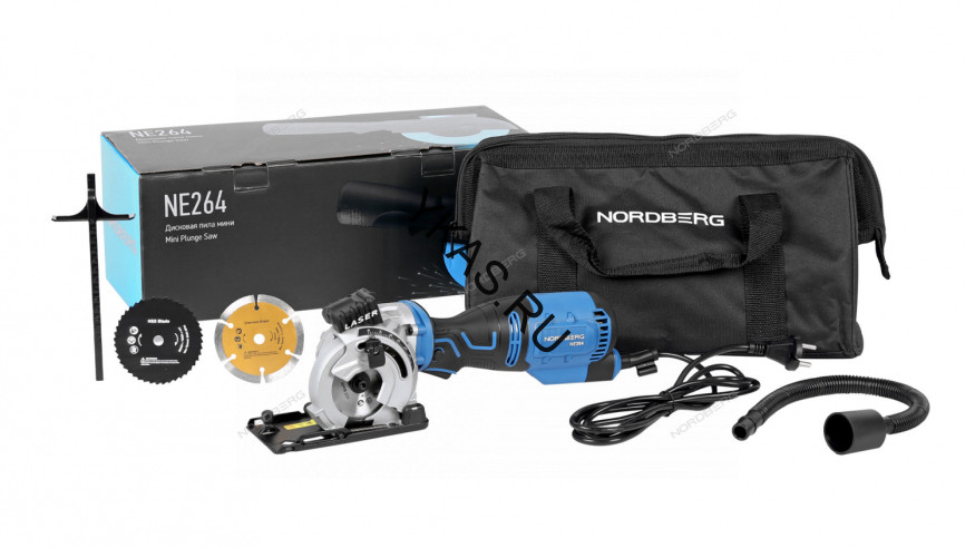 Дисковая мини-пила NORDBERG NE264 (диск 89 мм, 705 Вт)