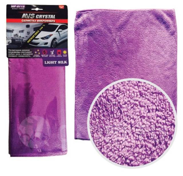 Микрофибра  AVS  35x40см (1шт) (ультратонкое волокно)