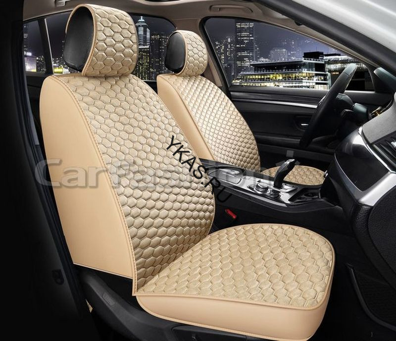 Накидки Фронт   «SOTA FRONT»  Бежевый/Бежевый/Бежевый  (велюр/экокожа)