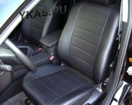 АВТОЧЕХЛЫ  Экокожа  Mazda CX 5 (Direct, Drive)  (без.доп.фар)  с 2011г-  черный-серый  (раздельн.)