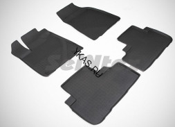 Коврики резиновые   Toyota Highlander III 2014-2020г.  БОРТ