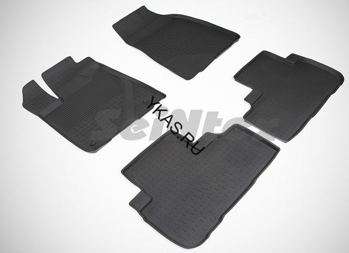 Коврики резиновые   Toyota Highlander III 2014-2020г.  БОРТ