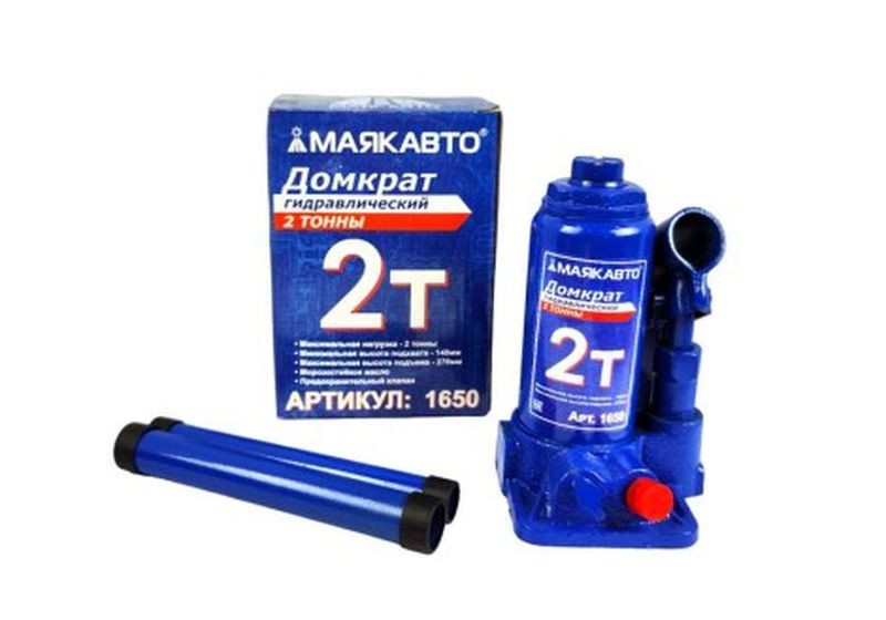 Домкрат гидравл. телескоп  2т картон 148/278мм  "М5" в коробке