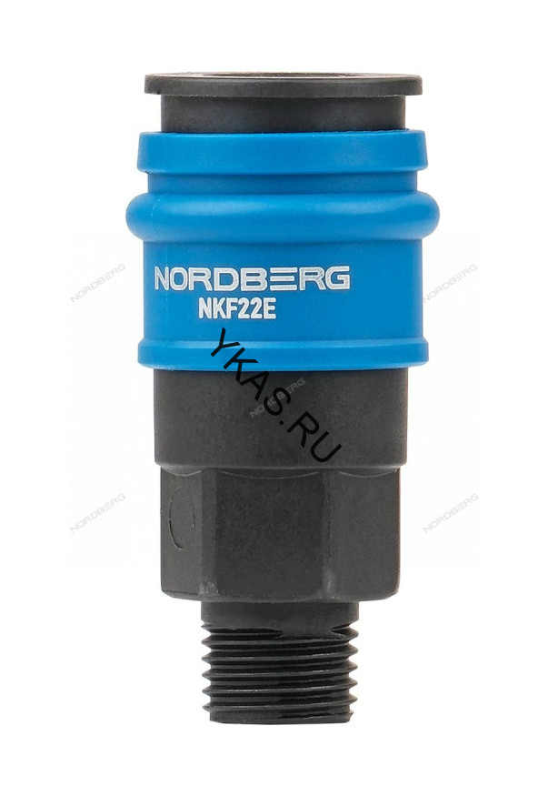 Разъем быстросъемный композитный NORDBERG NKF22E ("мама" - резьба M1/4")