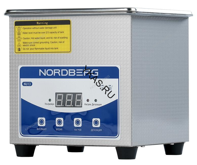 Ультразвуковая ванна NORDBERG NU13 с подогревом (1,3 л) 