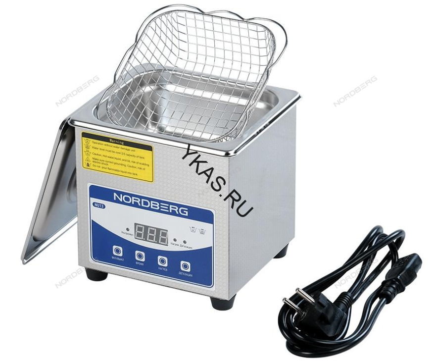 Ультразвуковая ванна NORDBERG NU13 с подогревом (1,3 л) 