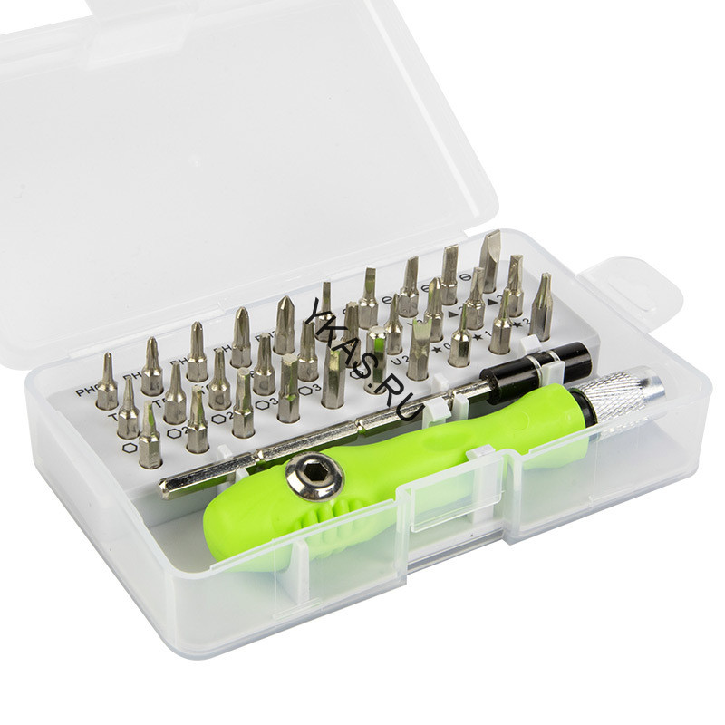 Набор отверток часовых в пластиковом кейсе  32 предмета