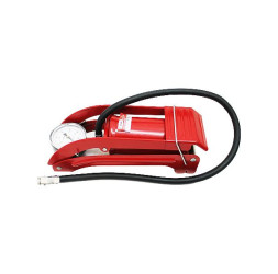 Насос ножной "RedMark" одинарный с манометром (красный)