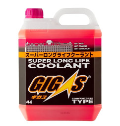 Антифриз  "GIGAS"  G12+, -50°  (розовый) 4л.  (SUPER Long Life 80т. км)  КОНЦЕНТРАТ!