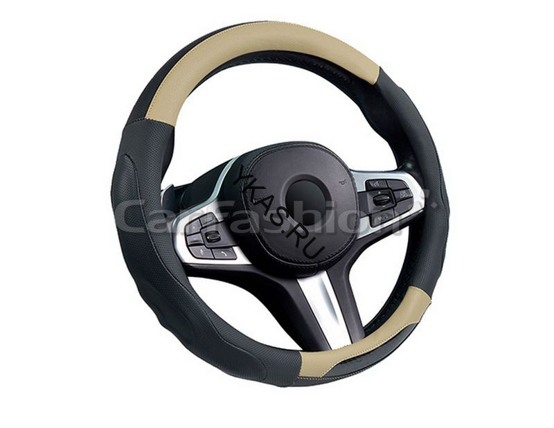 Оплетка на руль   CF  LAREDO - М, Чёрный/Бежевый