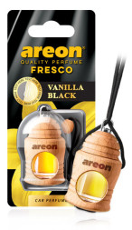 Осв.возд. Areon FRESCO "бутылочка в дереве" Vanilla BLACK