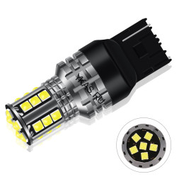 SOLAR Свет-од 12V T20 (2 контакта) 21 SMD белый (7443)