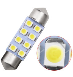 SOLAR Свет-од 12V T11x31 8 SMD 2835 C5W SV8.5 белый