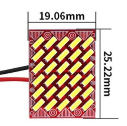 SOLAR Свет-од площадка 12-24V SMD 30 (25x19мм) без адаптеров белый