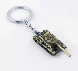 Брелок  Танк карабин (1 кольцо)  Бронза