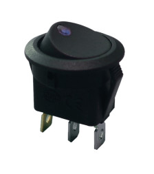 ЭТ Кнопка FOTEK 23мм, синий диод 16A