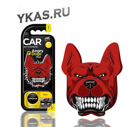 Осв.воздуха  AROMA CAR  Angry Dogs &quot;Black&quot;  (на дефлектор/подвесной)
