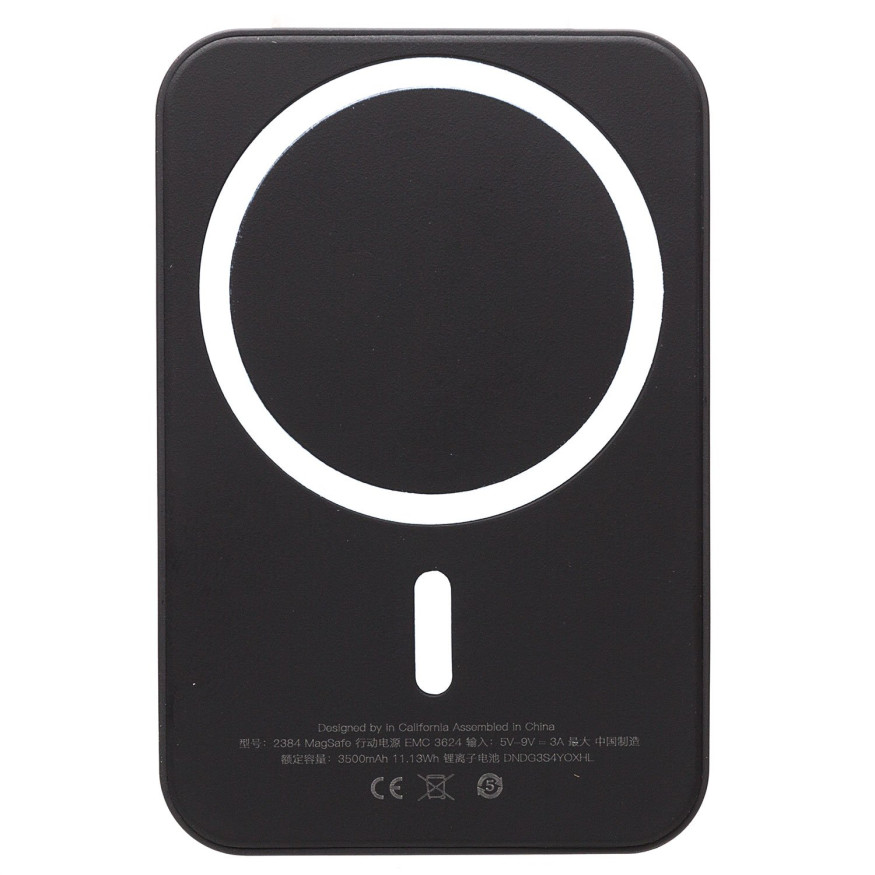 Зарядное устр-во Power Bank MagSafe (Lightning)  3500mAh Black