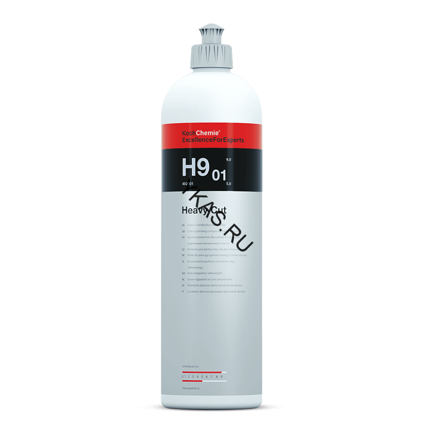 HEAVY CUT H9.01 - Абразивная полировальная паста для твёрдых лаков (1 л) 402001