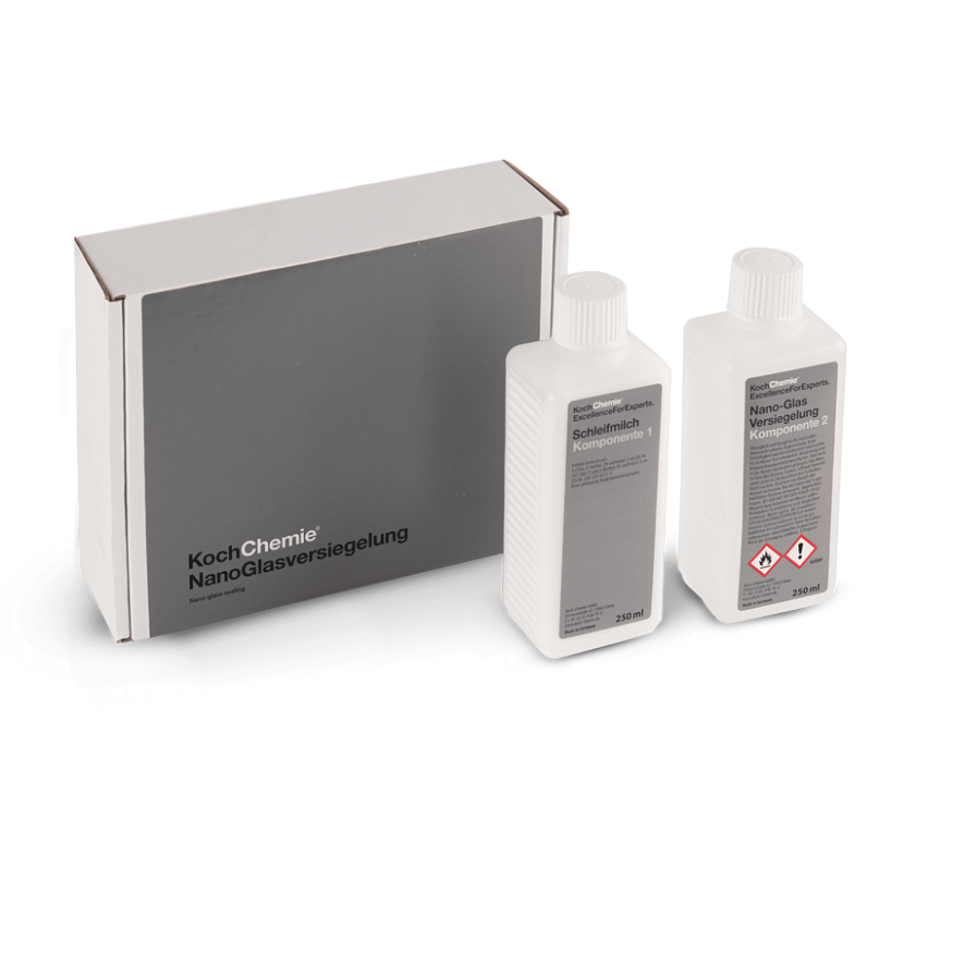 NANOGLASVERSIEGELUNG - Долговременное гидрофобное покрытие для стеклянных (Антидождь) (250 мл х 2) 202001