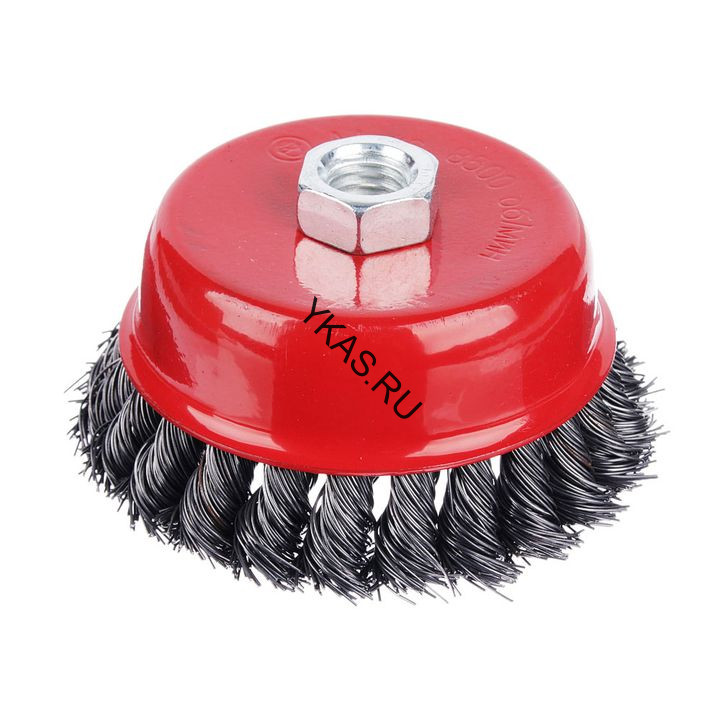 М5. Щётка металл. для УШМ 100мм/М14 кручёная (чашка)