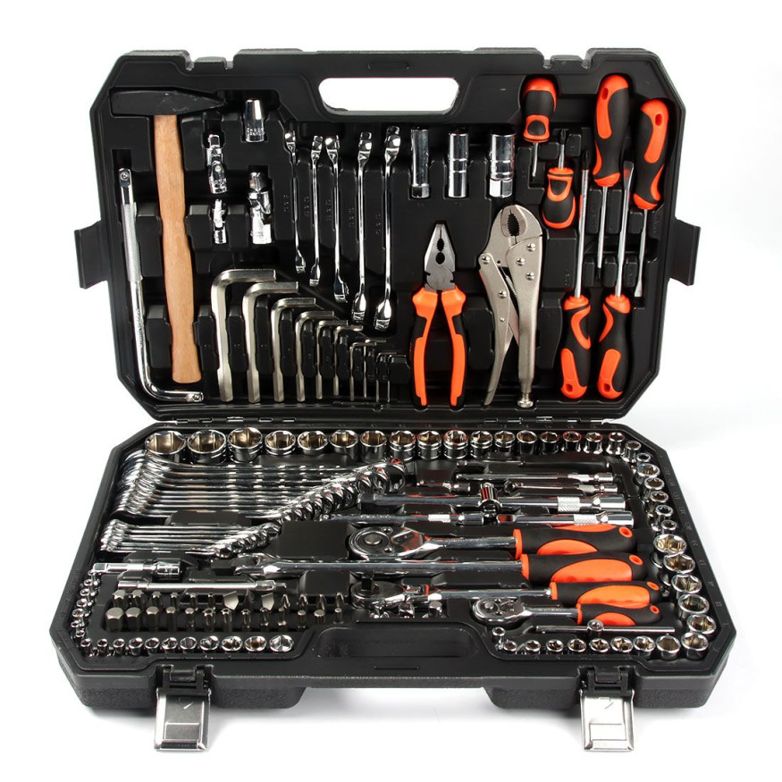 DC Набор инструмента 1/2" &amp; 3/8" &amp; 1/4",  150v2 предмета  (6 гр.)