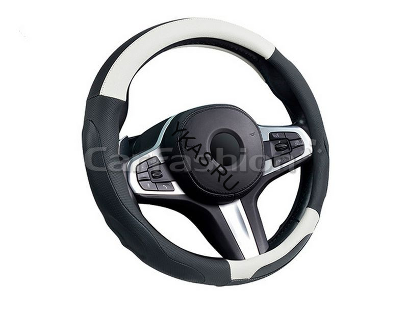 Оплетка на руль   CF  LAREDO - М, Чёрный/Белый