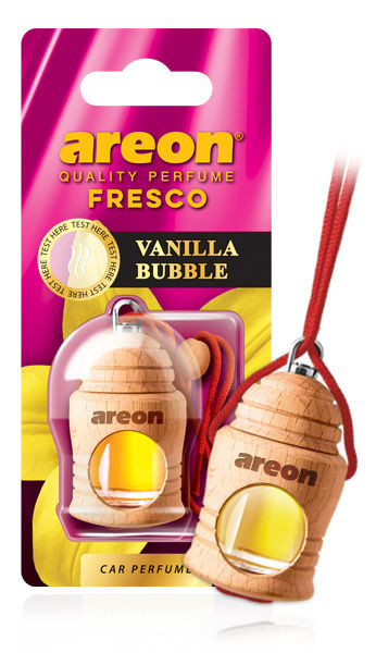 Осв.возд. Areon FRESCO "бутылочка в дереве" Vanilla BUBBLE