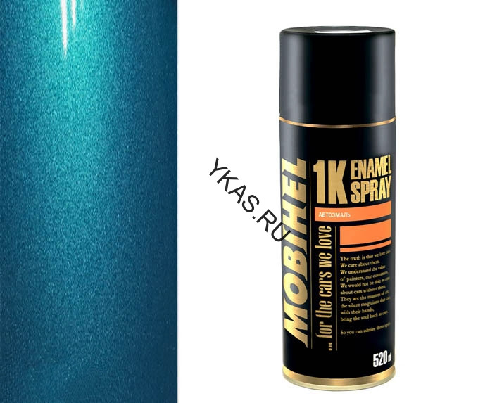 Mobihel  Эмаль базовая металлик аквамарин люкс (520мл)