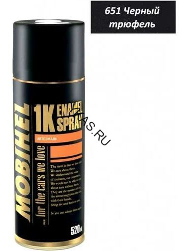 Mobihel  Эмаль базовая металлик черный трюфель (520мл)